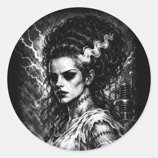 Frankenstein’s Bride — Resurrected by BurnsInHell ラウンドシール (正面)