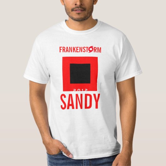 Frankenstormサンディのハリケーンの生存者のTシャツ7 Tシャツ (正面)