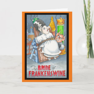 Frankenswineハロウィンカードの花嫁 カード