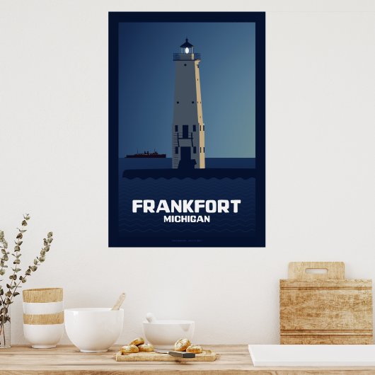 Frankfort Lighthouse, Michigan ポスター (キッチン)