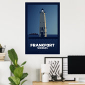 Frankfort Lighthouse, Michigan ポスター (ホームオフィス)