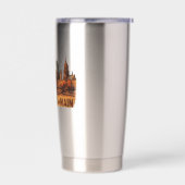 Frankfurt am Main - abstrakte Kunst - Skyline 保温保冷タンブラー (左面)