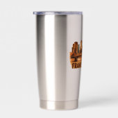 Frankfurt am Main - abstrakte Kunst - Skyline 保温保冷タンブラー (右面)