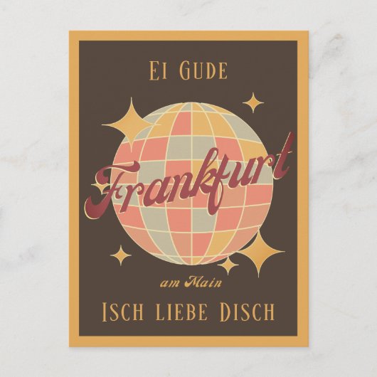 Frankfurt am Main personalisierbare Postkarte ポストカード (正面)