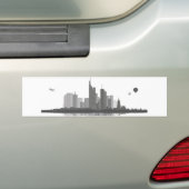 Frankfurt am Main Skyline Aufkleber バンパーステッカー (車上)