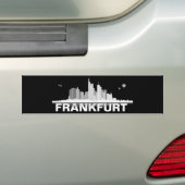 Frankfurt City Skyline Autoaufkleber / Aufkleber バンパーステッカー (車上)