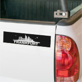 Frankfurt City Skyline Autoaufkleber / Aufkleber バンパーステッカー (トラック上)