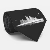Frankfurt City Skyline Geschenkidee ネクタイ (ロール)