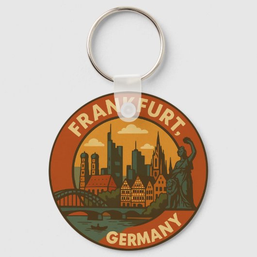 Frankfurt German Skyline キーホルダー (裏面)