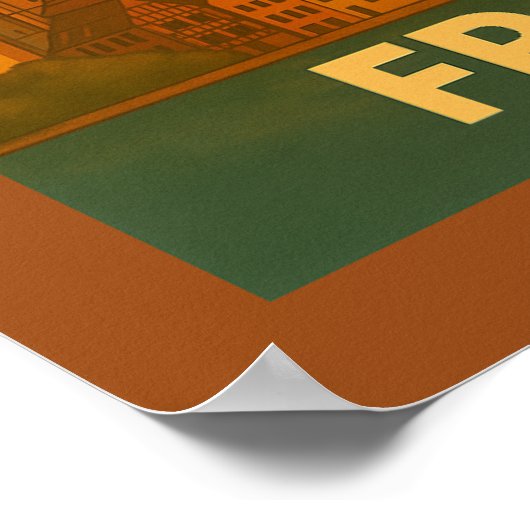 Frankfurt Germany City Art ポスター (角)