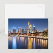 Frankfurt, Germany skyline シーズンポストカード (正面/裏面)