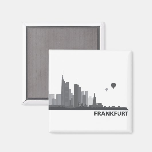 Frankfurt Skyline Kühlschrank Magnet マグネット (正面/裏面)