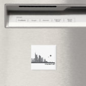 Frankfurt Skyline Kühlschrank Magnet マグネット (インサイチュ (食洗機))