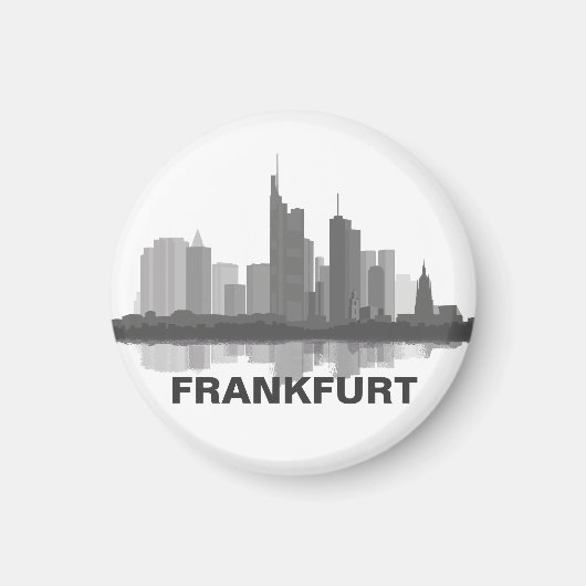 Frankfurt Skyline Kühlschrank Magnet マグネット (正面)