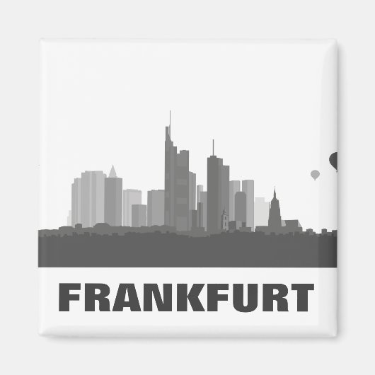 Frankfurt Skyline Kühlschrank Magnet マグネット (正面)