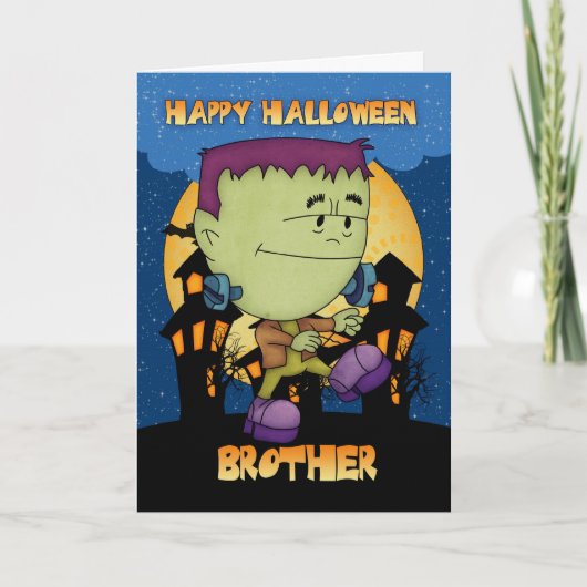 frankieのずかずかと歩くことの兄弟のハロウィンカード カード (正面)
