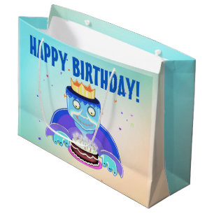 Frankieの誕生日! (大きい)ギフトバッグ ラージペーパーバッグ