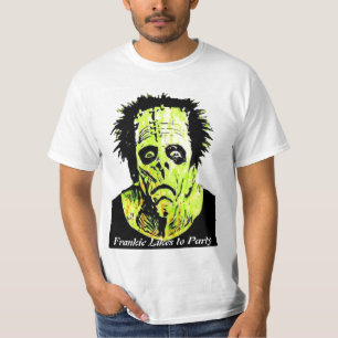 Frankieはパーティを楽しむのを好みます Tシャツ