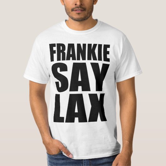Frankieは緩い言います Tシャツ (正面)