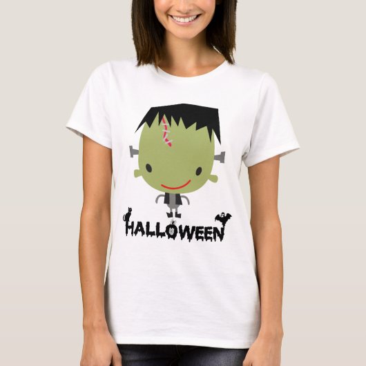 FrankieモンスターのハロウィンのかわいいTシャツ Tシャツ (正面)