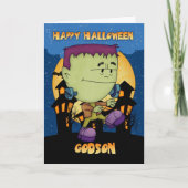 frankieモンスターのstompinが付いているgodsonのハロウィンカード カード (正面)