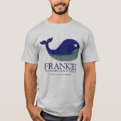 Frankie怒っている4インチのクジラのティー Tシャツ (正面)