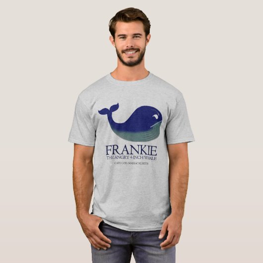 Frankie怒っている4インチのクジラのティー Tシャツ (正面フル)