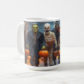 Frankie and Friends, Halloween Coffee Mug コーヒーマグカップ (正面左)