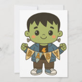 Frankie Boo Crew Baby Shower Invitation – Editable 招待状 (正面)