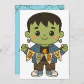 Frankie Boo Crew Baby Shower Invitation – Editable 招待状 (正面/裏面)