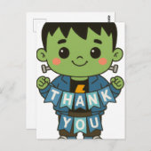 Frankie Boo Crew "Thank You"カード ポストカード (正面/裏面)
