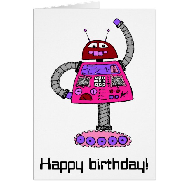 Frankie Robot：白のピンク (正面)