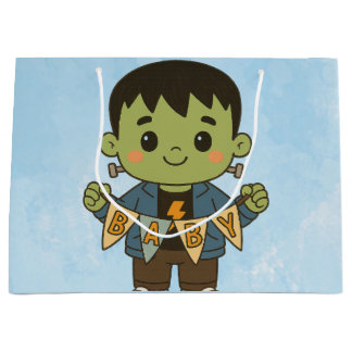 Frankie’s Baby Bash Baby Shower Gift Bags ラージペーパーバッグ