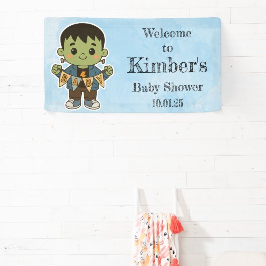 Frankie’s Baby Shower Welcome Sign   横断幕 (インサイチュ)