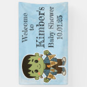 Frankie’s Baby Shower Welcome Sign – Cute Banner 横断幕 (縦)