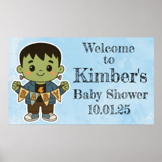 Frankie’s Baby Shower Welcome Sign – Cute Sign ポスター