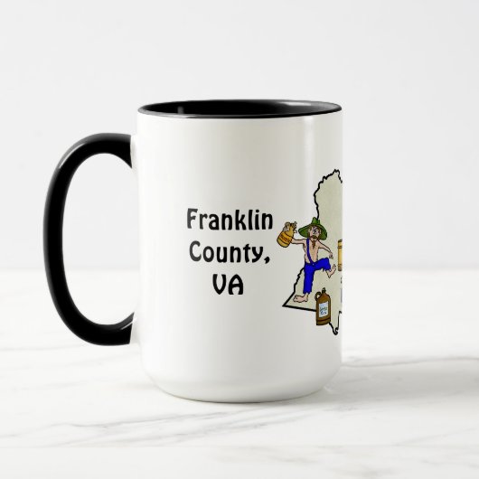 Franklin County, VA Moonshine Capitol Mug マグカップ (左)