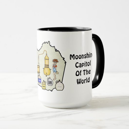 Franklin County, VA Moonshine Capitol Mug マグカップ (正面右)