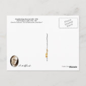 Franklin D. Roosevelt – 米国の第32代大統領 ポストカード (裏面)