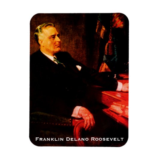 Franklin D. Roosevelt、4学期戦争大統領FDR マグネット (縦)