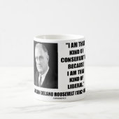 Franklin Delano Rooseveltの保守主義者の自由主義者 コーヒーマグカップ (中央)