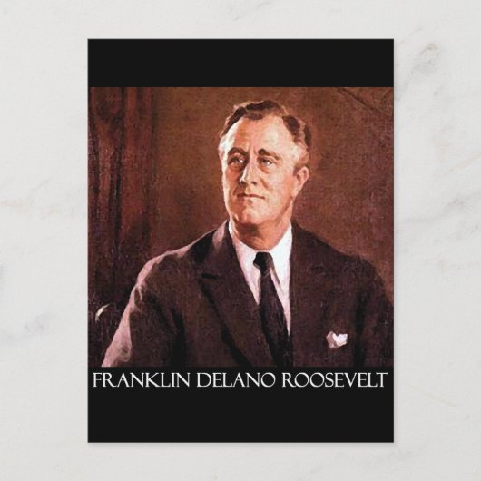 Franklin Delano Rooseveltカスタマイズ可能な製品 ポストカード (正面)