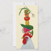 Franklin Harvest rooster flat card (正面)