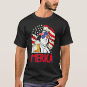 Franklin Merica 4th of July Merica Men Boys Ameri Tシャツ (正面)