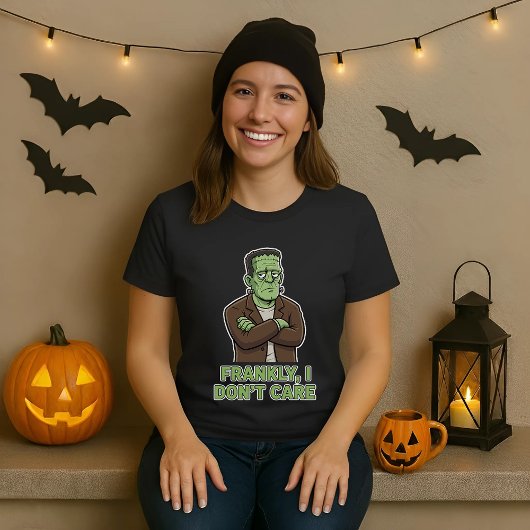 Frankly I Don’t Care Funny Halloween Monster  Tシャツ