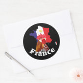 Frankreich France Francia Aufkleber ラウンドシール (封筒)