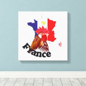 Frankreich, France, Francia Leinwand キャンバスプリント (インサイチュ (ウッドフロア))