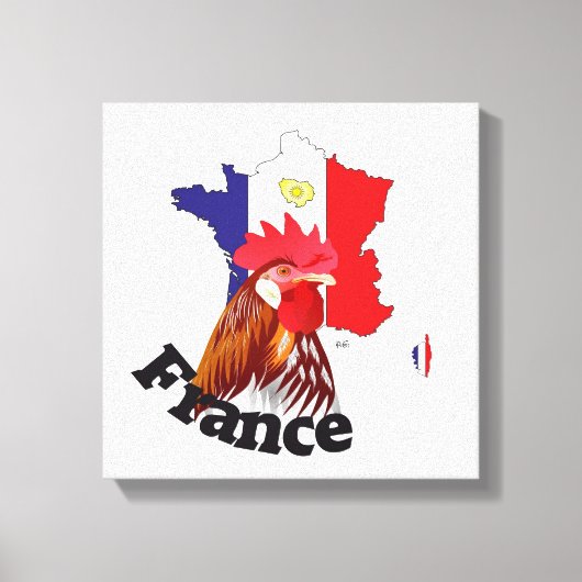Frankreich, France, Francia Leinwand キャンバスプリント (正面)