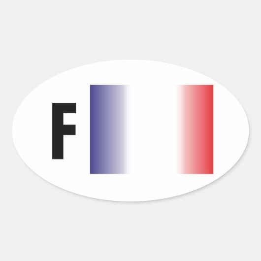 Frankreich - France Kleber 楕円形シール (正面)