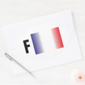 Frankreich - France Kleber 楕円形シール (封筒)